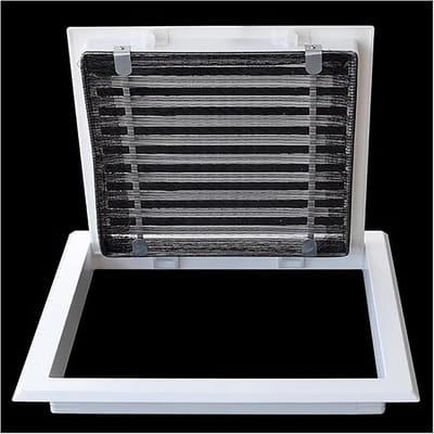 Vierkant Ventilatierooster Afdekking Aluminium voor Muur of Plafond (Diverse Maten)