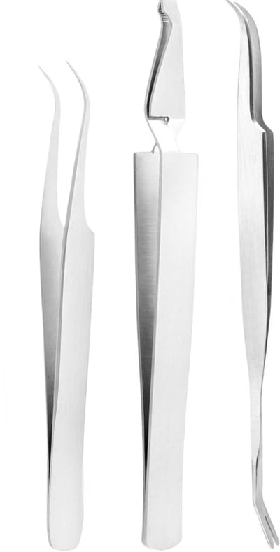 Famanu - Tekentang, 4-delige set, premium roestvrij staal, tekentang, tekenset voor honden, pincet, tekenpincet, tekenlifter.