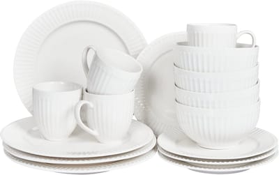 COWSLIP - Servies set van 16 - Wit - Porselein
