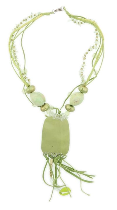 Behave - Groene Ketting Met Hanger - Nikkelvrij - Bohemian Zomerlook