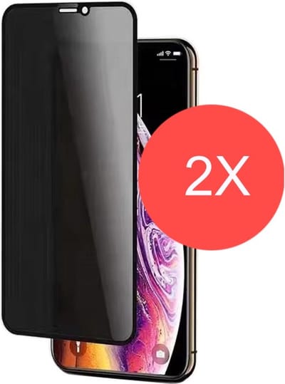 TG Techgrip - 2 Stuks Screenprotector Geschikt voor iPhone 11 Screen protector Privacy Glas Gehard Full Cover HD - Screenprotector Geschikt voor iPhone 11 Screenprotector Privacy Tempered Glass