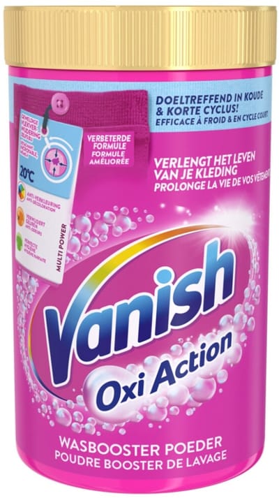Vanish Oxi Action - Vlekkenverwijderaar - Wasbooster - Gekleurde Was - 1.5 Kg - Voordeelverpakking - 6 stuks