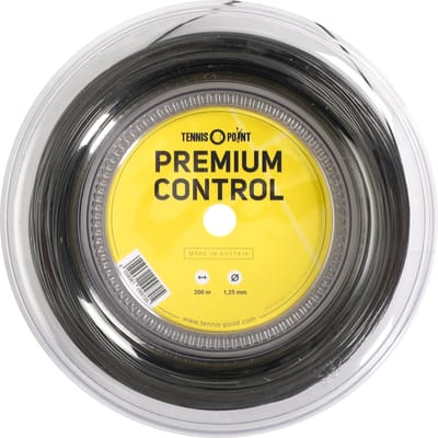Tennis-Point Premium Control Rol Snaren 200m-Zwart