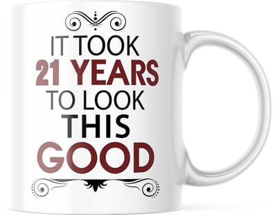 Grappige 21e Verjaardag Mok, Het Duurde 21 Jaar Koffiebeker, Humoristisch Cadeau voor 21 Jaar