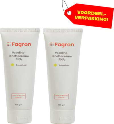 Fagron Vaseline-Lanettecrème FNA - 2x100 ml voordeelverpakking
