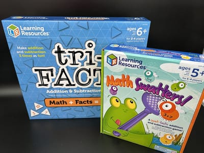 Voordeelset: Sommen maken (2 spellen)! Tri-facta optellen en aftrekken & Sommen meppers!