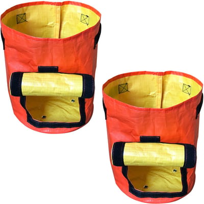 NAXSIR Plantenzakken - 2-Delige Set - Tuinbladopvangzak - 35x45 cm - 10 gallons - Ademend Materiaal - Opvouwbaar