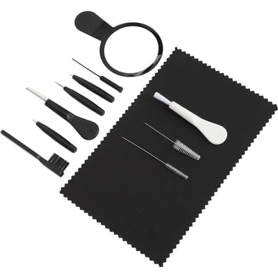 Brosse de Nettoyage pour Amplificateur Sonore Multifonctionnelle Réutilisable Nettoyeur de Fil pour Aide Auditive avec PU Rond