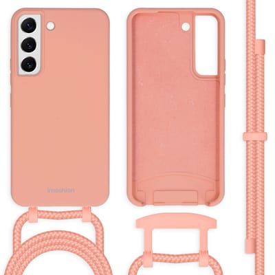imoshion Hoesje - Geschikt voor Samsung Galaxy S22 - Color Backcover met afneembaar koord - Peach