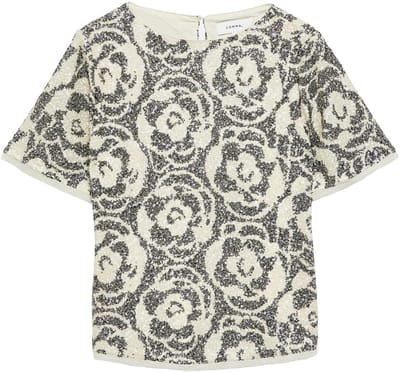 Glitterende Korte Mouwen Blouse Dames COMMA