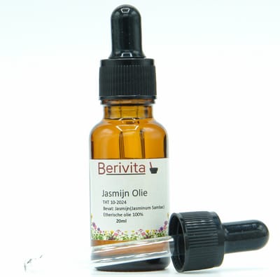 Jasmijn Olie 20ml Pipetfles - Pure Etherische Jasmijnolie van Jasmijn bloemen