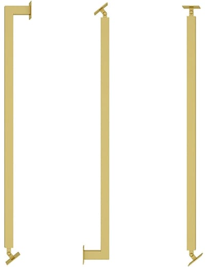 Trapleuning Palen - Leuninghouders Metaal - Veilige Trappen - 270 Graden Draaibaar - 160 cm - Zwart