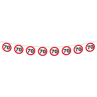 Folat - Vlaggenlijn verkeersbord 70 Jaar (12 meter)