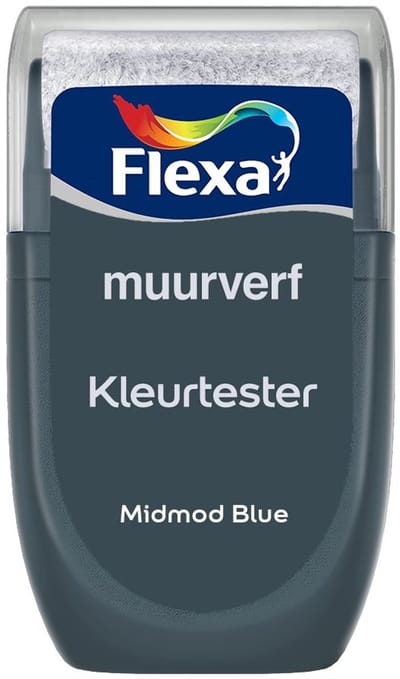 Flexa - Kleurtester Muurverf - Midmod Blue - Mengverf - 30 Ml