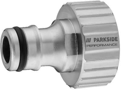 Parkside performance Tuinslang aansluiting - kraanaansluiting - metaal - 26,5mm / G3/4" - standaard clicksyteem