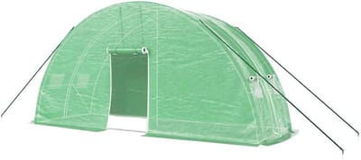 Tuinkas - Broeikas Polytunnel - Planten Beschermen - Duurzaam PE Materiaal - 6x2x285 m - Groen