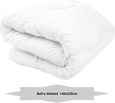 Bafra - Ultra Soft Dekbed - ALL YEAR DEKBED - 140x220 cm - 1 persoons - Anti Allergie - Wasbaar - Wit - ALLE MATEN BESCHIKBAAR