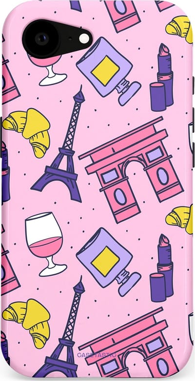 Casetastic Hoesje Geschikt voor Apple iPhone 16e Magsafe - Stijlvolle Beschermende Duo-layer Case - Trip to Paris