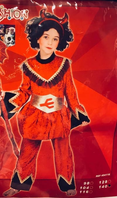 Kostuum Devil girl | Maat 140 | Verkleedkleding | Carnavalskostuum