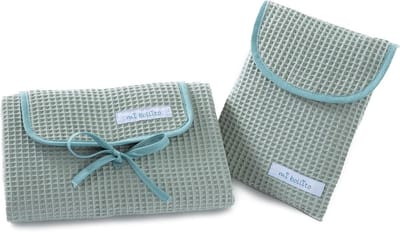 Luxe 2-Delige Set: Waterdicht Babyverschoonmatje en Luiertas voor Onderweg