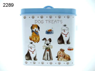 Hondensnack Trommel Dog Treats – Metaal – 24 x 16 x 19 cm