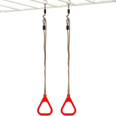 Turnringen Kinderen - Gymnastiekringen Trainingsset - Kracht en Coördinatie - Verstelbaar Ophangsysteem - 120-200 cm Lengte - Meerkleurig