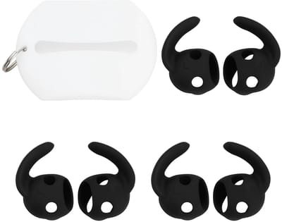 Dailygoods- Oorhaken Antislip - 3 Paar Oorhaken - Siliconen - Opbergzakje - Compatibel met B-eats Studio Buds 2021 - Ergonomisch Ontwerp - Oorhoezen