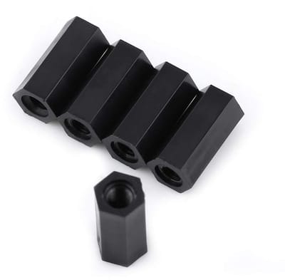 Dailygoods - Nylon Standoff M3 Vrouwelijk - Schroefdraad Standoff - Duurzaam en isolerend - 8mm 10mm 12mm 15mm - Spacer Pijler - Geschikt voor elektro...
