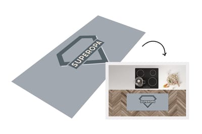 Keukenloper - Loper keuken - Vaderdag - Kado man - Opa - Superopa - Quote - Spreuken - 120x50 cm - Keukenloper vinyl