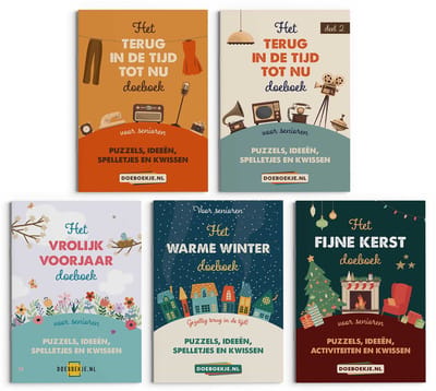 Voordeelpakket Doeboeken voor (5 boeken) - puzzelen, spelletjes, knutselen, ideeën, nostalgie