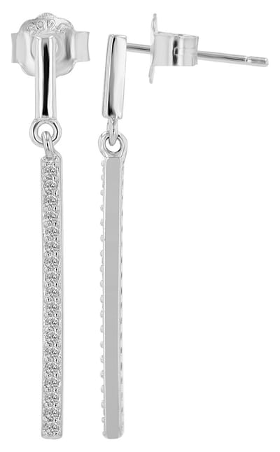 AKZENT Akzent Dames Oorbel "Adina" van 925 Sterlingzilver, gerhodineerd, duurzaam