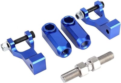 Verstelbare Aluminium Voor- en Achterlagerset voor ATV 350 660 700 - Blauw, Duurzaam en Betrouwbaar