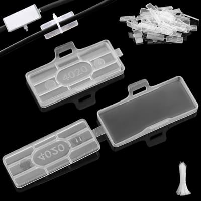 Dailygoods- Kabellabels 30 Stuks - Beschrijfbare Kabellabels - Herbruikbare Kabelmarkers - Nylon Kabelbinders 150 Stuks - Organiseren van Kabels - Geschikt voor Huishoudens en Kantoren