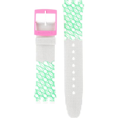 Swatch Plastic - Originals Large (41mm) SUO/SO29/SO32 ASUOZ208 SUOZ208 Duet In Pink & Green band