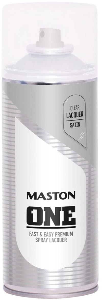 Maston ONE - spuitverf - blanke lak - zijdeglans - 400 ml - spuitbus verf