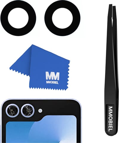 MMOBIEL Glas Lens Back Camera Geschikt voor Samsung Galaxy Z Flip6 - Incl. Dubbelzijdige Tape , Pincet en Doekje
