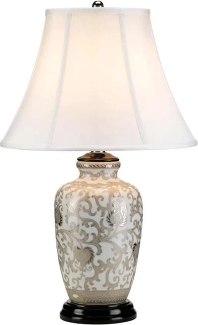 Moderne Tafellamp - Steady Lighting - Kunststof - Modern - E27 - L: 36cm - Voor Binnen - Woonkamer - Eetkamer - Wit