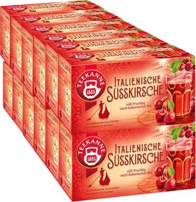 Teekanne Italienische Susskirsche 12x 20 theezakjes