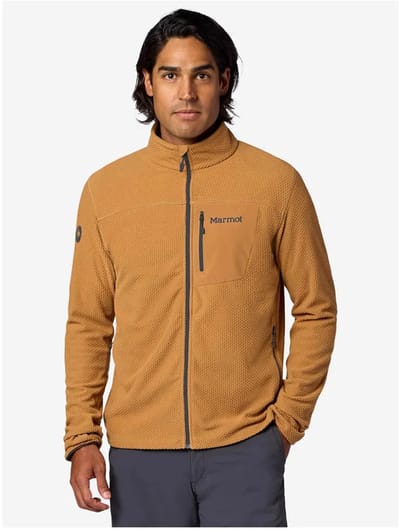 Marmot Airfleece Fleece Met Volledige Rits Bruin L Man