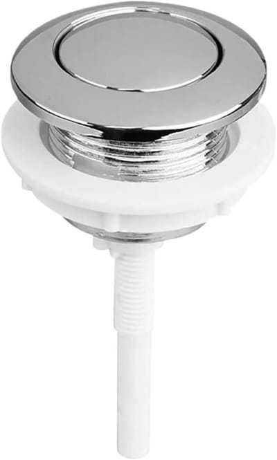 Toiletspoelknop - Spoelmechanisme - Toilet Reparatie - Universele Compatibiliteit - 105 cm - Zilver