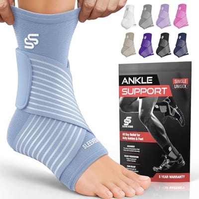 Enkelbrace voor compressie en ondersteuning bij verstuikingen en plantaire fasciitis
