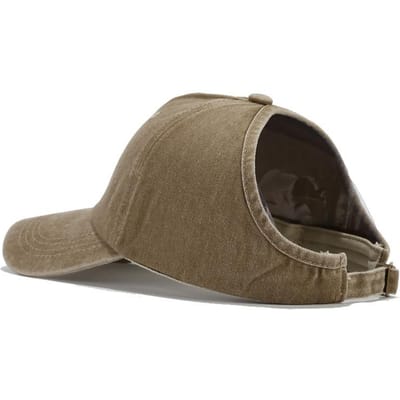 Dames honkbalpet met paardenstaartontwerp, geschikt voor buitensporten, hardlopen en zonbescherming (as the picture,Adjustable) gray