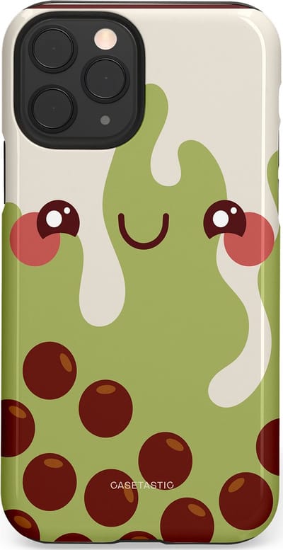 Casetastic Hoesje Geschikt voor Apple iPhone 11 Pro - Stijlvolle Beschermende Duo-layer Case - Smeltende pistache bolletjes
