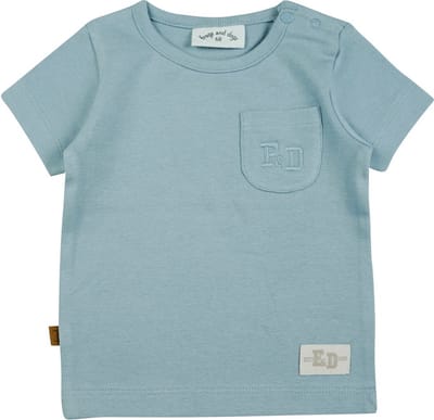 Frogs and Dogs - Shirt 1x1 Rib | Ashes Blue - Katoen - Maat 68