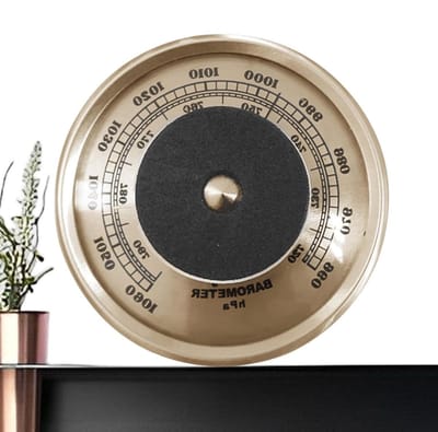 Weerstation Barometer - Atmosferische druk meter - Weersvoorspelling thuis - 3-in-1 meting - 70 mm diameter - Veelkleurig
