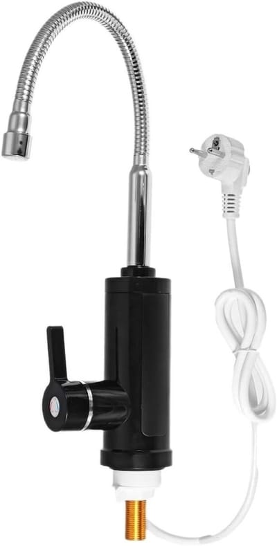 Directe Kraan - Warmwaterkraan Keuken - Direct Warm Water - 3000W Verwarmingselement - 220V - Zwart