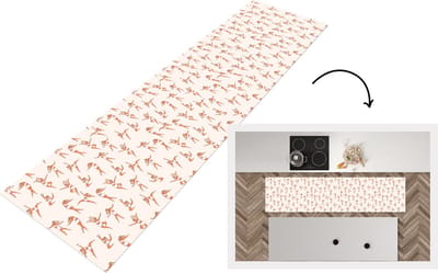 Keukenloper - Loper keuken - Dans - Danseres - Vrouw - Patroon - 200x50 cm - Keukenloper vinyl