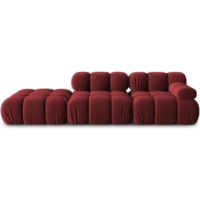 Modulaire 3-zitsbank Tropea links velvet | Milo Casa