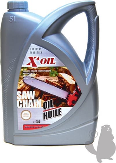 X'OIL 8102318 Zaagkettingolie - 5 liter - Viscositeitsindex 97 - 100mm²/s op 40 graden