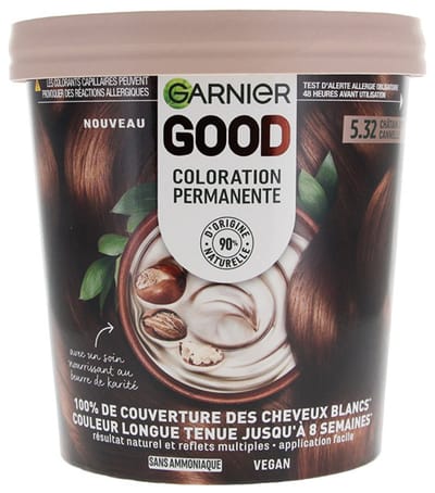 Garnier Goed Permanent Kleur Zonder Ammoniak 160 ml (Kleuren : 5.32 Gouden Kastanje Kaneel)